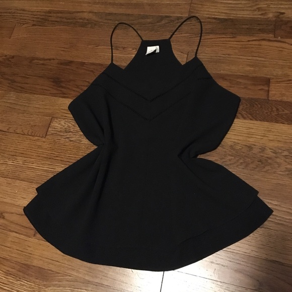 Paper Crane Tops - Paper Crane Layered Black Tank